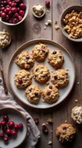 Bakery-Style Cranberry White Chocolate Oatmeal Cookies Recipe ingredients