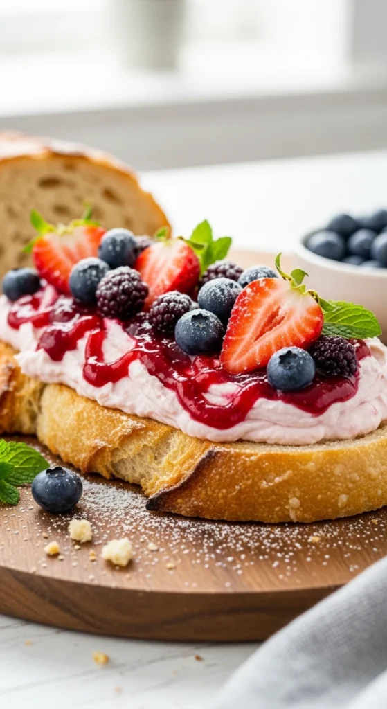 Berry Cream Cheese Toast – Irresistibly Fresh & Joyful Treat