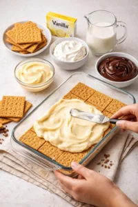 Easy No-Bake Chocolate Eclair Cake Recipe ingredients