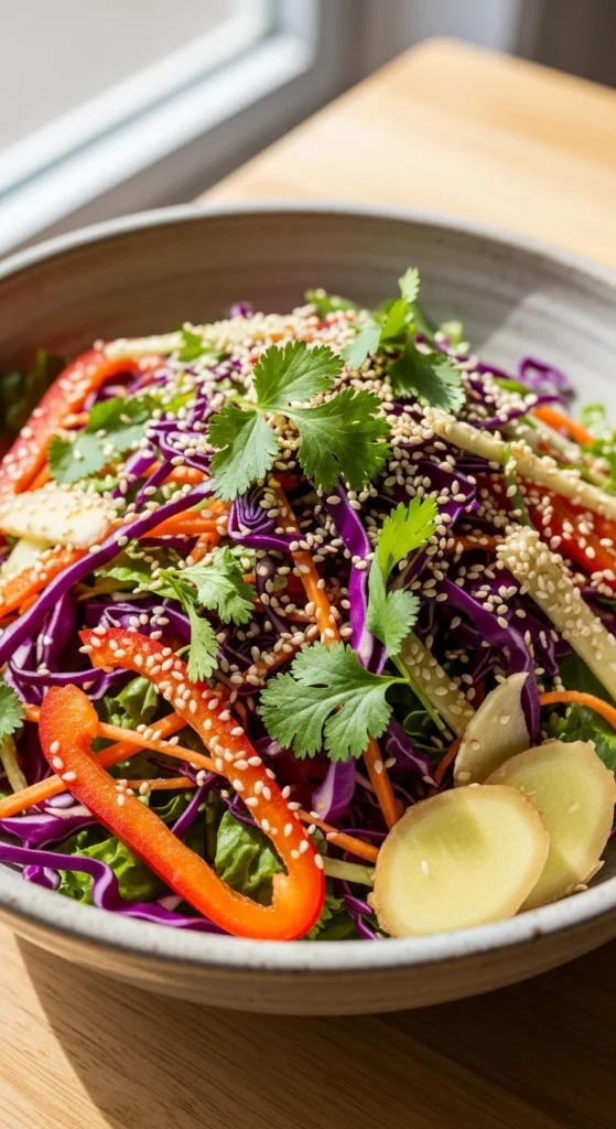 Ginger Sesame Cabbage – Irresistibly Fresh & Happy Bowl