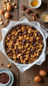 No Bake Peanut Butter and Chocolate Bars Recipe ingredients