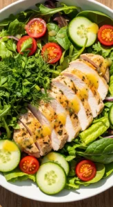 Zesty Lemon Herb Grilled Chicken Salad