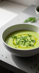 Chilled Avocado Cucumber Soup
