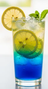 3. Electric Blue Lemonade (Mocktail)