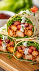 5-Ingredient BBQ Chicken Wraps