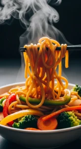 Quick Veggie Stir-Fry with Noodles
