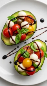 Caprese Stuffed Avocados