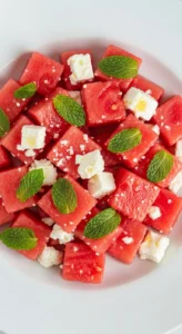 Watermelon Feta Mint Salad