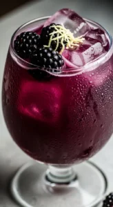 7. Blackberry Ginger Lemonade