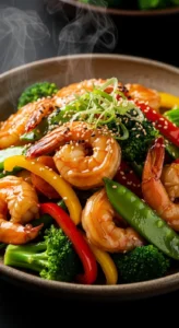 Honey Garlic Shrimp Stir-Fry