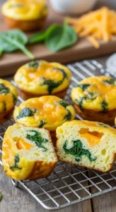 Cheddar Spinach Egg Muffins final