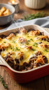 Cheesy French Onion Beef Casserole final