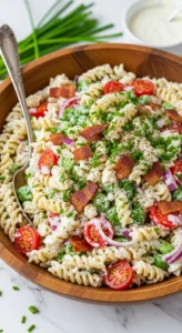 Creamy Ranch Bacon Pasta Salad