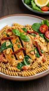 Creamy Tuscan Chicken (Lightened Up)