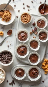 Frozen Peanut Butter Nutella Cups Recipe cooking