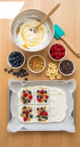 Frozen Yogurt Bark Recipe cooking