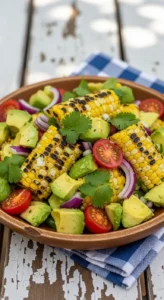 Grilled Corn Avocado Salad