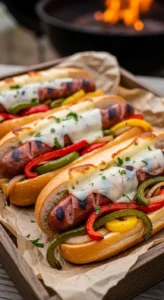Grilled Sausage & Pepper Hoagies