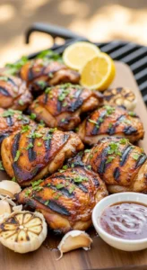 Honey Garlic Grilled Chicken Thighs