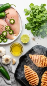 Jalapeno Cilantro Grilled Chicken Recipe cooking