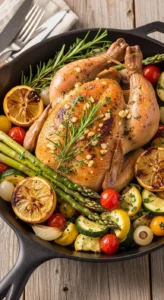 Lemon Garlic Chicken with Summer Veggies