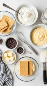 No Bake Eclair Cake cooking