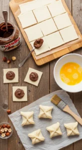 Nutella Puff Pastry Bites Recipe  cooking
