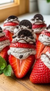 Oreo Cheesecake Stuffed Strawberries final