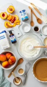 Peach Icebox Pie Recipe coooking