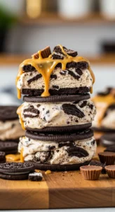Peanut Butter Oreo Ice Cream Sandwiches final