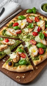 Pesto Chicken Flatbread 