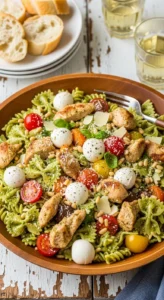 Pesto Chicken Pasta Salad