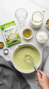 Pistachio Pudding Recipe cooking
