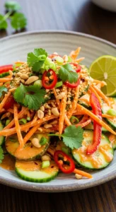 Spicy Thai Peanut Cucumber Salad
