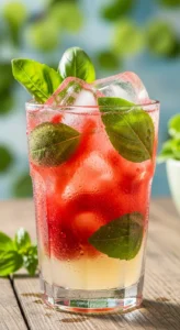 Strawberry Basil Lemonade