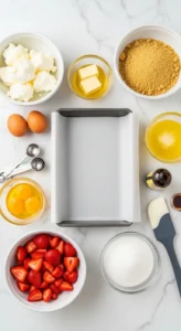 Strawberry Cheesecake Bars Recipe cooking