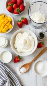 Strawberry Mango Ice Cream Recipe cooking