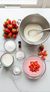 Strawberry Pudding Recipe cooking