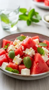 Watermelon Feta Mint Salad