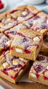 White Chocolate Raspberry Blondies final