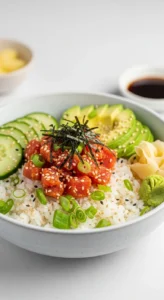 spicy tuna sushi bowl final