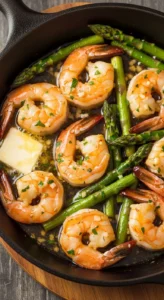Garlic Butter Shrimp & Asparagus
