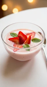 The Better Than a Mimosa Strawberry Champagne Soup
