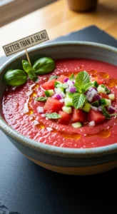 The Better Than a Salad Watermelon Gazpacho