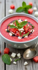 Watermelon and Feta Gazpacho
