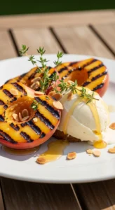 3. Grilled Peach Gelato Sundae