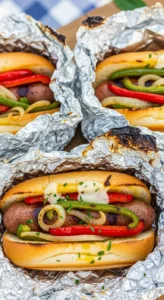 Sausage, Pepper, & Onion Hoagie Packets