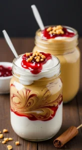 Creamy PB & J Swirl