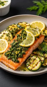 Lemon-Herb Salmon with Zucchini