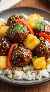Pineapple Teriyaki Meatballs
